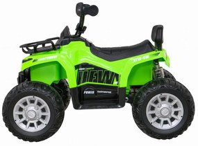 ATV Electric cu acumulator pentru copii NOVOKIDS™ Madness Quad PRO , Cu melodii si lumini, Lungime 100 cm, 3-8 ani , Max 30 kg , Roti EVA, 12V, Verde
