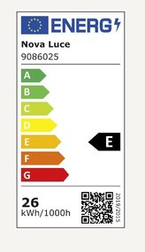 Lustra LED aplicata design modern CLEA negru 26W