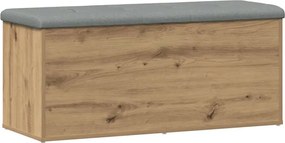vidaXL Bancă de depozitare, stejar artizanal, 102x42x45 cm, lemn stratificat