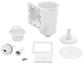 Sistem filtrare pentru piscina, vidaXL, Plastic, 21 x 25 x 30,5 cm, Alb