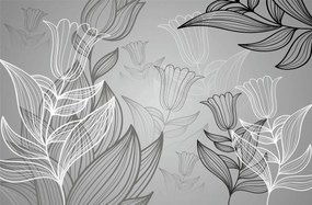 Fototapet - Arta florală - abstract (254x184 cm)