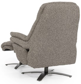 Fotoliu Caleb din tesatura si fier taupe