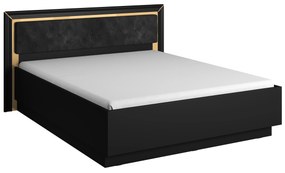 Pat matrimonial 160 cm Arnold Typ 31 (Negru). 1108282