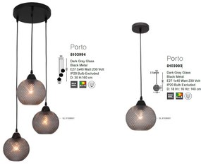 Pendul design modern Porto gri NVL-8103993