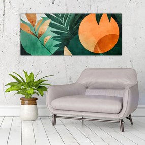 Tablou - Motive naturale geometrice (120x50 cm)