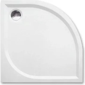 Cadita dus subtire din compozit semirotunda Roth Dream-M 80x80