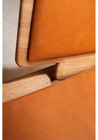Bancă din piele maro cognac Elba - Hammel Furniture