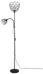 Lampadar negru cu abajur din metal (înălțime 180 cm) Haval – Trio