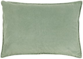IB Laursen Husa de perna din catifea Culoare verde, MISTY JADE 72x52 cm