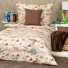 Lenjerie de pat din bumbac pentru copii 4Home Dinoworld, 140 x 200 cm, 70 x 90 cm, 140 x 200 cm, 70 x 90 cm