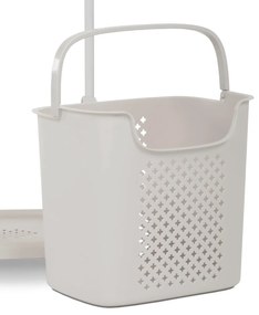 Suport pentru haine cu coș GD-186 BGE, plastic,alb