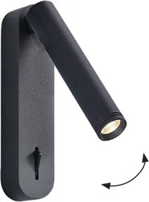 Aplică spot LED de perete ABRIEL LED/6W/230V negru