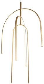 Lustra LED design modern Lora auriu