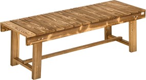 Outsunny Bancă de Grădină, Scaun, pentru 2 Persoane, rustic, 110 x 38 x 35 cm, Maro închis | Aosom Romania