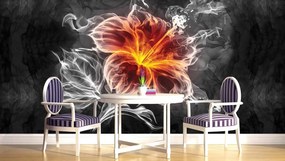 Fototapet - Floare - fum (152,5x104 cm)