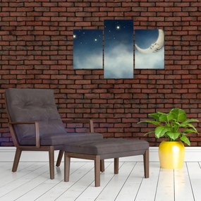 Tablou - Luna cu stele (90x60 cm)