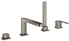 Baterie cada - dus Grohe Plus 4 elemente antracit periat Hard Graphite