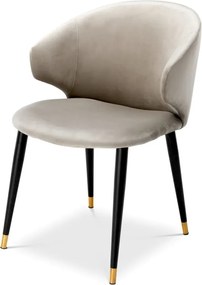 Scaun design LUX Volante catifea bej 112777 HZ