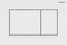 Geberit Sigma30 - Placă de comandă, 24,6 x 16,4 cm, albă - 115.883.11.1