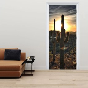 Fototapet pentru ușă - Cactuși la soare (95x205cm)