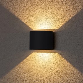 Aplică LED de exterior Brilagi RONDO LED/6W/230V antracit IP54
