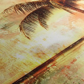 Tablou - Palmieri pe plajă (120x50 cm)