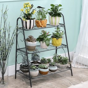 Etajera 3 Rafturi VERUMA Gri Inchis