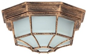 Plafoniera exterior IP43, diam.26cm, auriu antic Milano 8376 RX