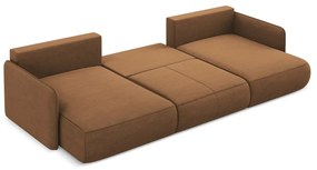 Colțar portocaliu extensibil/cu spațiu de depozitare Nanea – Makamii