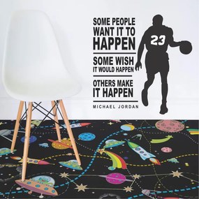 Sticker perete cu mesaj Michael Jordan
