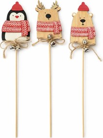Decoratiune de Craciun pentru infipt WINTER FRIENDS - variante diferite