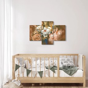 Tablou -Buchet de flori pictat (90x60 cm)