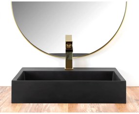 Rea Goya lavoar 50x37 cm dreptunghiular de blat negru REA-U8778