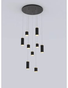 Lustră LED dimabilă pe cablu Wofi 5003-904 TOULOUSE LED/57W/230V negru/auriu