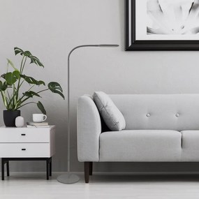 Lampa LED de podea stil minimalist Adelmo gri