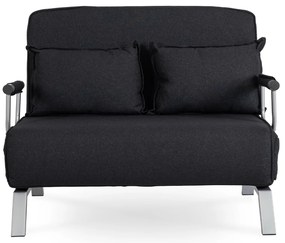 JAKS Fotoliu extensibil Bart 2 negru