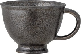Ceașcă din ceramică, bronz, cu margine neregulată, finisaj cu glazură reactivă, 7,5 x 10 cm, „Linne”