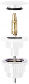 Dop pentru lavoar universal click-clack Rea Alb