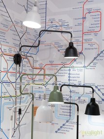 Aplica design modern cu brat articulat London negru LONDON/W/B