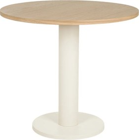 Masă de dining rotundă cu blat cu aspect de lemn de stejar ø 80 cm Sool – noo.ma