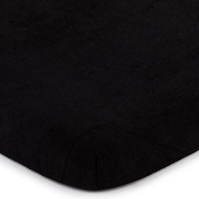 Cearsaf 4Home, din bumbac fin, negru, 180 x 200 cm, negru, 180 x 200 cm