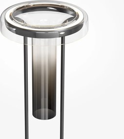 Lampadar modern cu vaza decorativa din sticla Ikebana