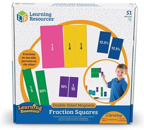 SET MAGNETIC CU FRACTII - PATRATE - LEARNING RESOURCES (LER1617)