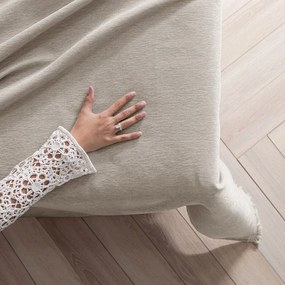 Cuvertură bej din janilie 220x240 cm Talo – Filumi