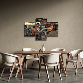 Tablou cu mașina maro (90x60 cm)
