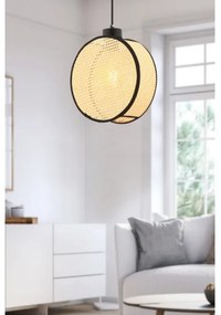 Pendul pe cablu DRUM 1xE27/60W/230V bej/negru