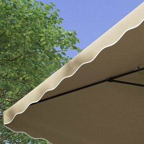 Outsunny Umbrela de Soare de 2,5m in Consola cu Maner Usor