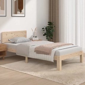 810460 vidaXL Cadru de pat Single 3FT, 90x190 cm, lemn masiv