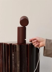 Lampa cu baterii pentru perete sau portabila Milan visiniu