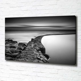 Tablou pe pânză canvas Plajă cu pietriș